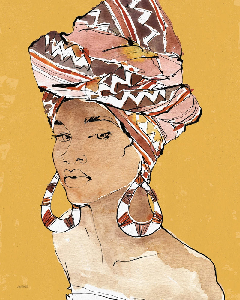 African Flair VI Earthy by Anne Tavoletti