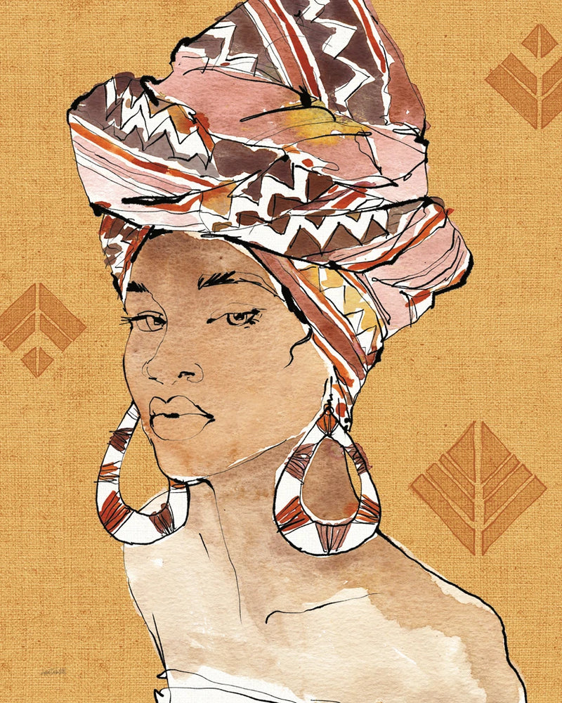 African Flair VI Warm by Anne Tavoletti