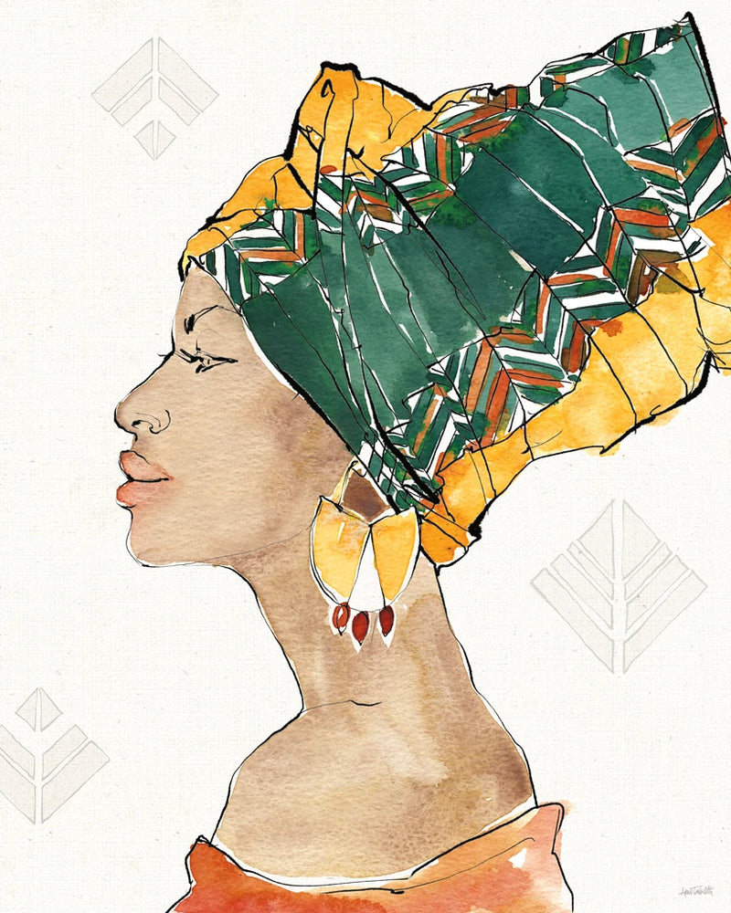 African Flair VII by Anne Tavoletti