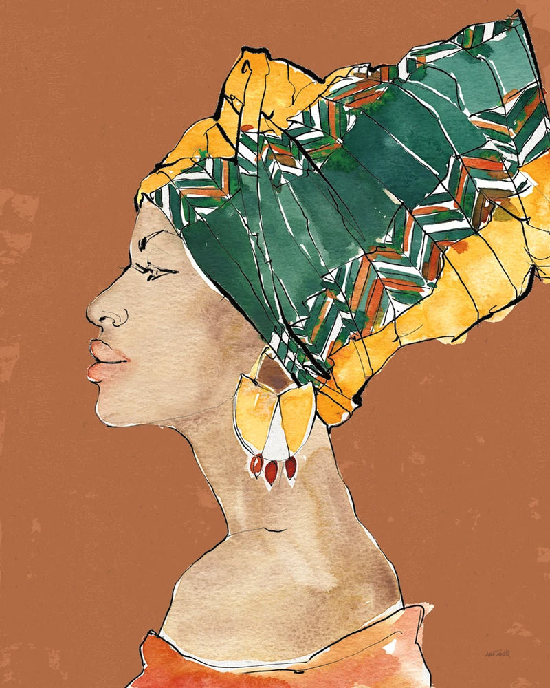 African Flair VII Earthy by Anne Tavoletti
