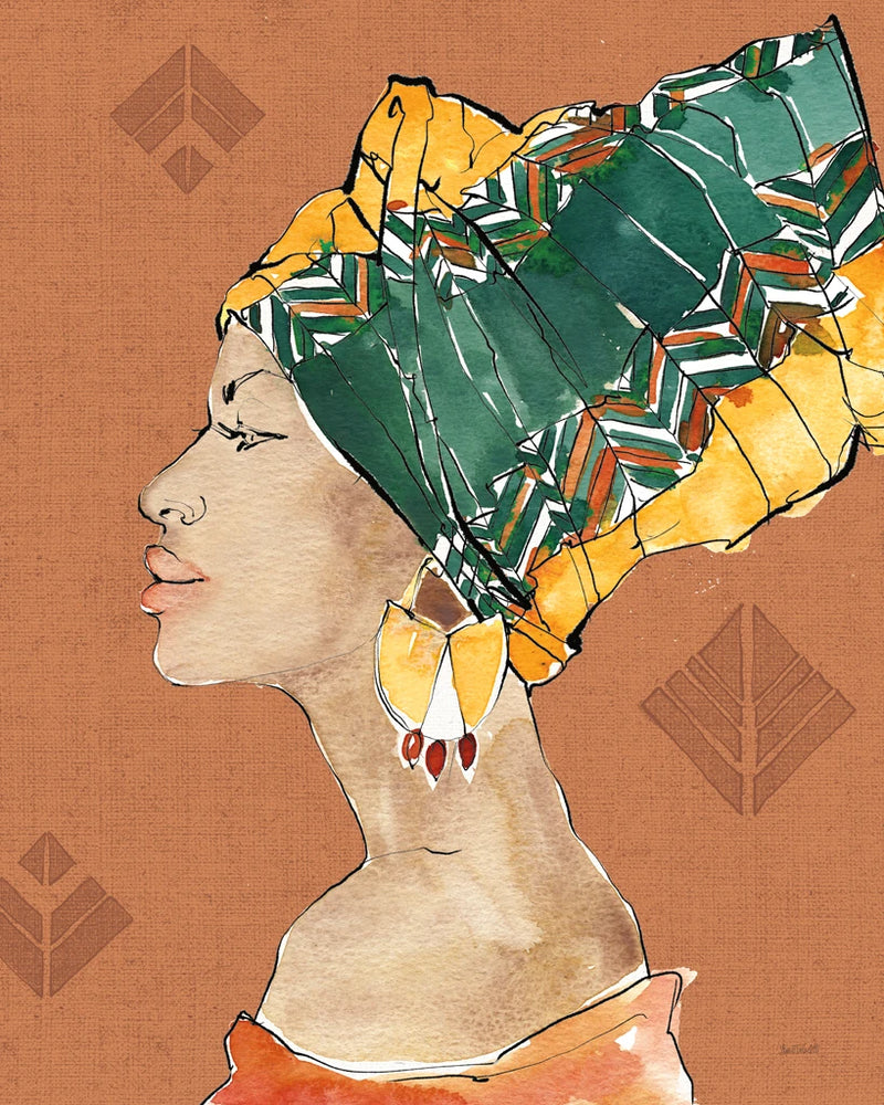 African Flair VII Warm by Anne Tavoletti