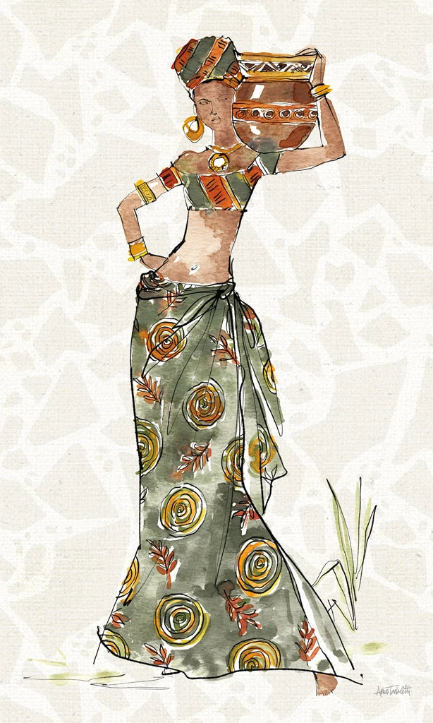African Flair VIII C by Anne Tavoletti
