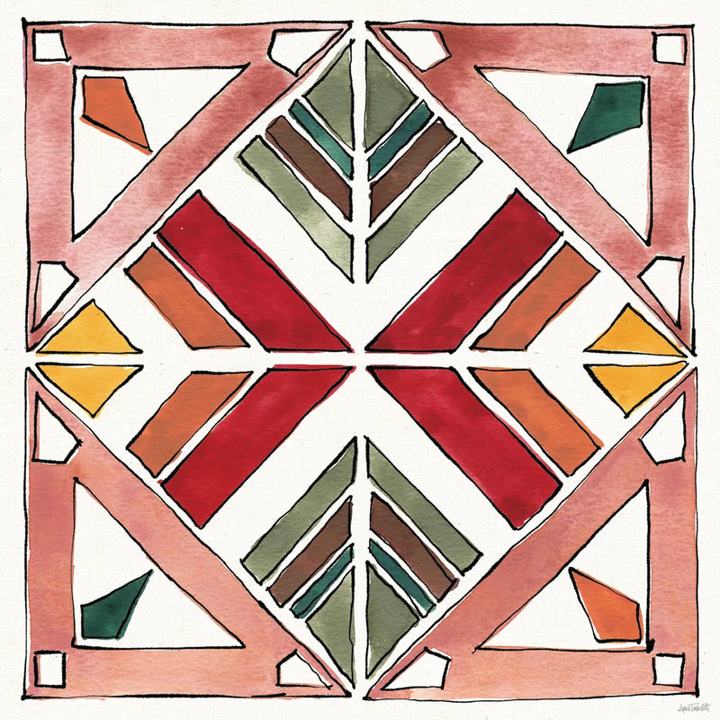 African Flair XII by Anne Tavoletti. SKU 69451a. Archival Giclee Fine art print for wall decor.
