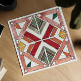 African Flair XII by Anne Tavoletti. Shown as a detailed flat fine art print, highlighting archival giclee quality. Available as an archival giclee rolled canvas, fine art paper, or poster print. SKU 69451a.