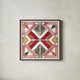 African Flair XII by Anne Tavoletti. Shown in a sleek black glass frame for a contemporary gallery look. Available as an archival giclee rolled canvas, fine art paper, or poster print. SKU 69451a.