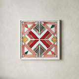 African Flair XII by Anne Tavoletti. Shown in a crisp white glass frame for a clean and minimalist style. Available as an archival giclee rolled canvas, fine art paper, or poster print. SKU 69451a.