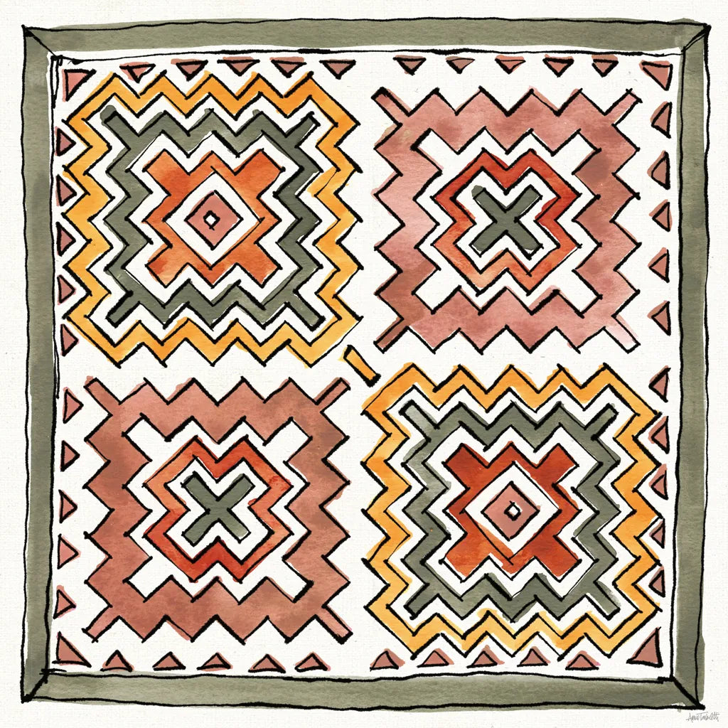 African Flair XIII by Anne Tavoletti. SKU 69452a. Archival Giclee Fine art print for wall decor.