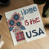 American Country III by Anne Tavoletti. Shown as a detailed flat fine art print, highlighting archival giclee quality. Available as an archival giclee rolled canvas, fine art paper, or poster print. SKU 25145a.
