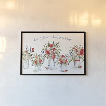 Americana Mood I by Anne Tavoletti. shown as a paper print in a black flame. Available as a archival giclee rolled canvas, fine art paper, or poster print. SKU 56111i.