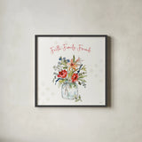 Americana Mood III by Anne Tavoletti. Shown in a sleek black glass frame for a contemporary gallery look. Available as an archival giclee rolled canvas, fine art paper, or poster print. SKU 56113a.