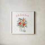 Americana Mood III by Anne Tavoletti. Shown in a crisp white glass frame for a clean and minimalist style. Available as an archival giclee rolled canvas, fine art paper, or poster print. SKU 56113a.