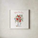 Americana Mood IV by Anne Tavoletti. Shown in a crisp white glass frame for a clean and minimalist style. Available as an archival giclee rolled canvas, fine art paper, or poster print. SKU 56114a.