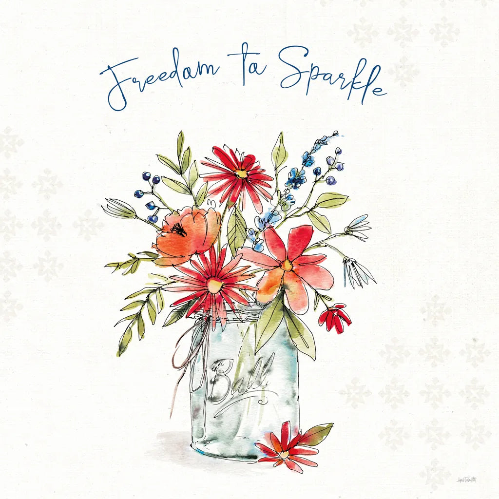 Americana Mood V by Anne Tavoletti. SKU 56115a. Archival Giclee Fine art print for wall decor.