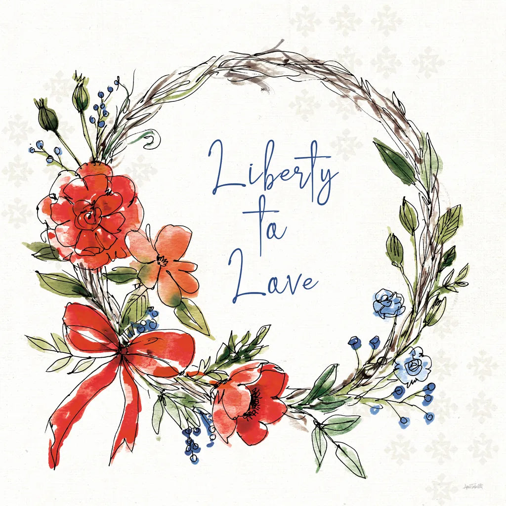 Americana Mood VI by Anne Tavoletti. SKU 56116a. Archival Giclee Fine art print for wall decor.