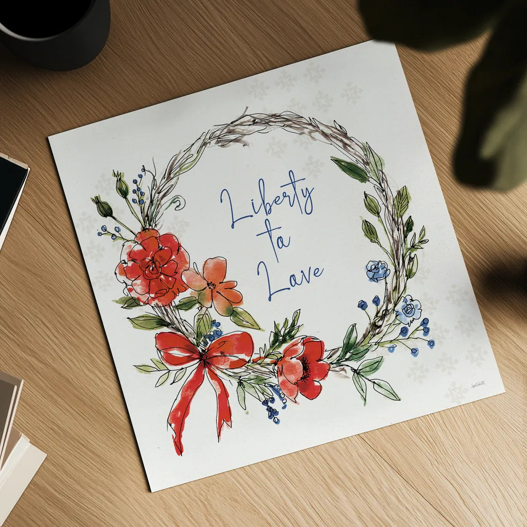 Americana Mood VI by Anne Tavoletti. Shown as a detailed flat fine art print, highlighting archival giclee quality. Available as an archival giclee rolled canvas, fine art paper, or poster print. SKU 56116a.