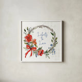 Americana Mood VI by Anne Tavoletti. Shown in a crisp white glass frame for a clean and minimalist style. Available as an archival giclee rolled canvas, fine art paper, or poster print. SKU 56116a.