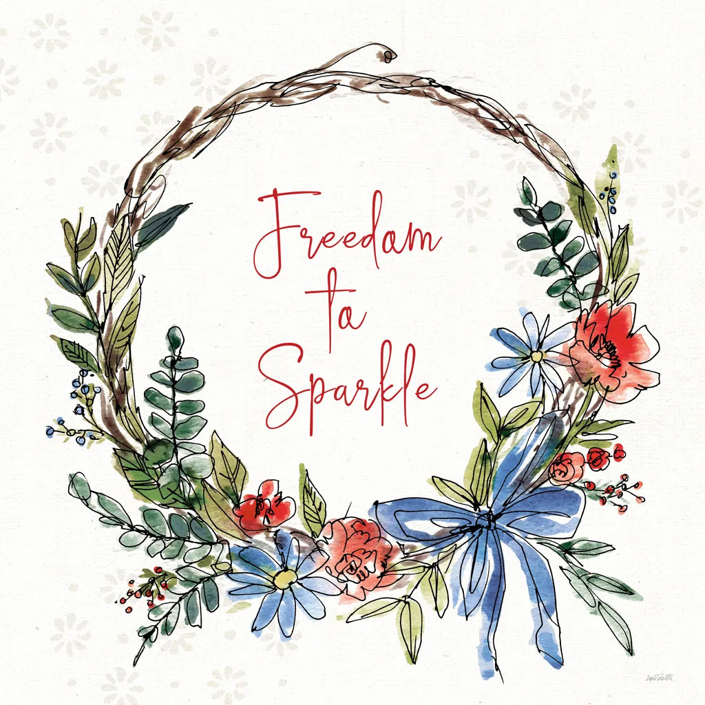 Americana Mood VII by Anne Tavoletti. SKU 56117a. Archival Giclee Fine art print for wall decor.