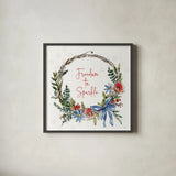 Americana Mood VII by Anne Tavoletti. Shown in a sleek black glass frame for a contemporary gallery look. Available as an archival giclee rolled canvas, fine art paper, or poster print. SKU 56117a.