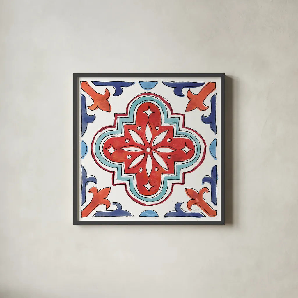 Americana Mood X by Anne Tavoletti. Shown in a sleek black glass frame for a contemporary gallery look. Available as an archival giclee rolled canvas, fine art paper, or poster print. SKU 56120a.