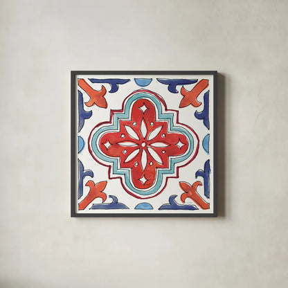 Americana Mood X by Anne Tavoletti. Shown in a sleek black glass frame for a contemporary gallery look. Available as an archival giclee rolled canvas, fine art paper, or poster print. SKU 56120a.