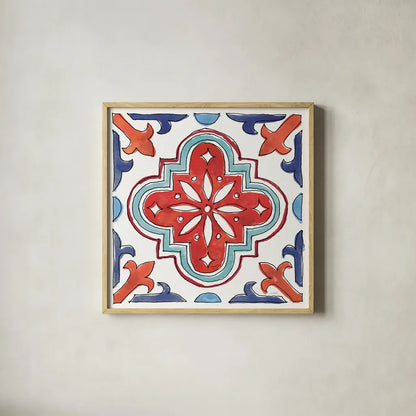 Americana Mood X by Anne Tavoletti. Shown in a natural wood glass frame for a timeless modern aesthetic. Available as an archival giclee rolled canvas, fine art paper, or poster print. SKU 56120a.