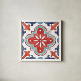 Americana Mood X by Anne Tavoletti. Shown in a crisp white glass frame for a clean and minimalist style. Available as an archival giclee rolled canvas, fine art paper, or poster print. SKU 56120a.