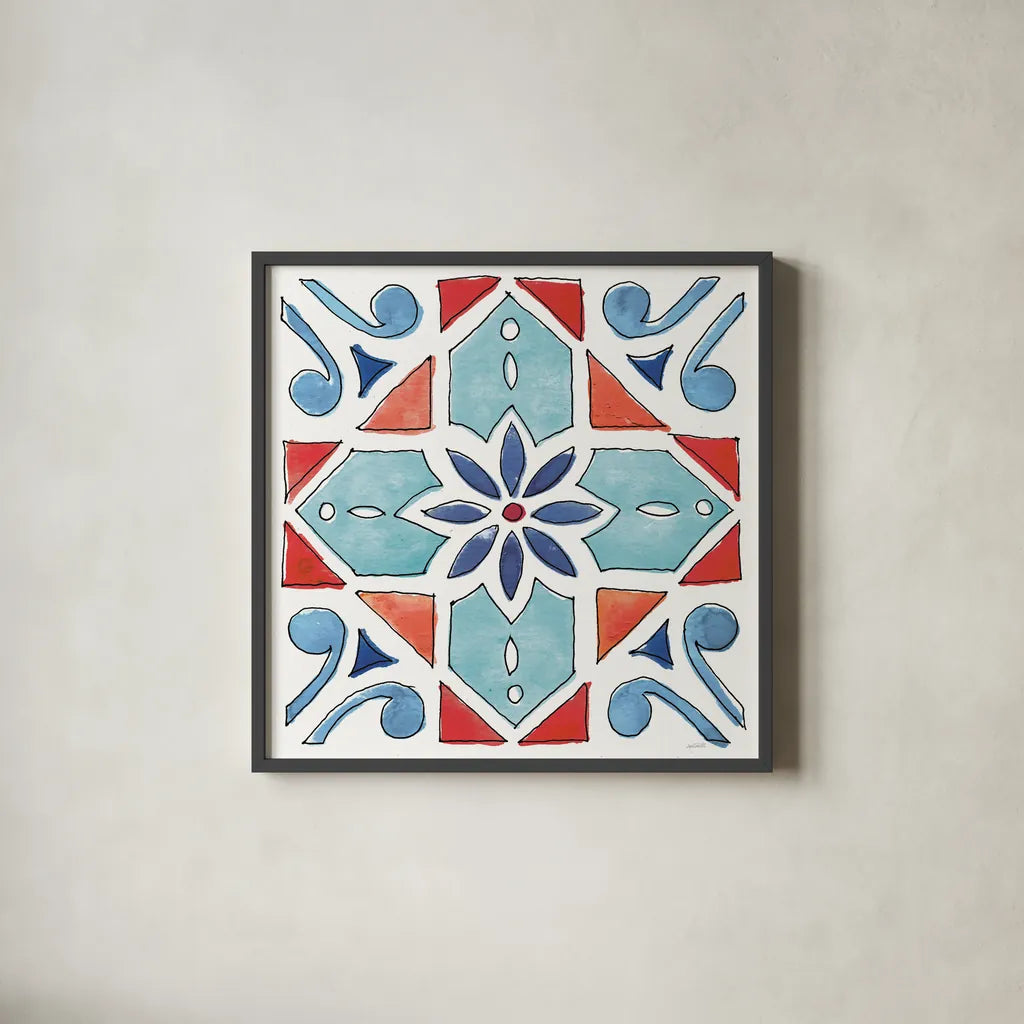 Americana Mood XI by Anne Tavoletti. Shown in a sleek black glass frame for a contemporary gallery look. Available as an archival giclee rolled canvas, fine art paper, or poster print. SKU 56121a.