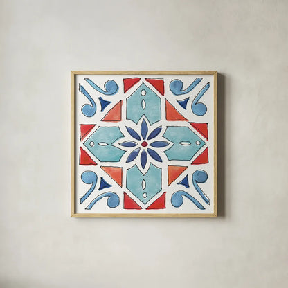 Americana Mood XI by Anne Tavoletti. Shown in a natural wood glass frame for a timeless modern aesthetic. Available as an archival giclee rolled canvas, fine art paper, or poster print. SKU 56121a.