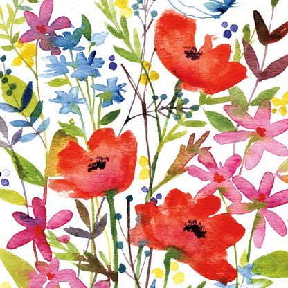 Annes Flowers IV Crop by Anne Tavoletti. SKU 27936a. Archival Giclee Fine art print for wall decor.