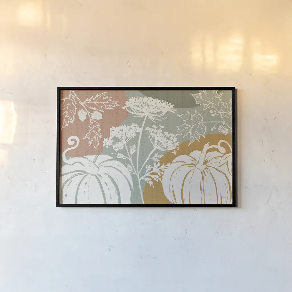 Autumn Tones I by Anne Tavoletti. shown as a paper print in a black flame. Available as a archival giclee rolled canvas, fine art paper, or poster print. SKU 78944i.