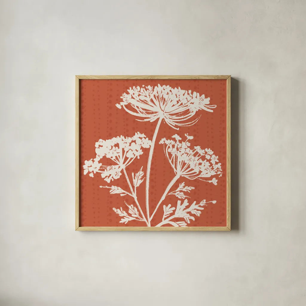 Autumn Tones II by Anne Tavoletti. Shown in a natural wood glass frame for a timeless modern aesthetic. Available as an archival giclee rolled canvas, fine art paper, or poster print. SKU 78945a.