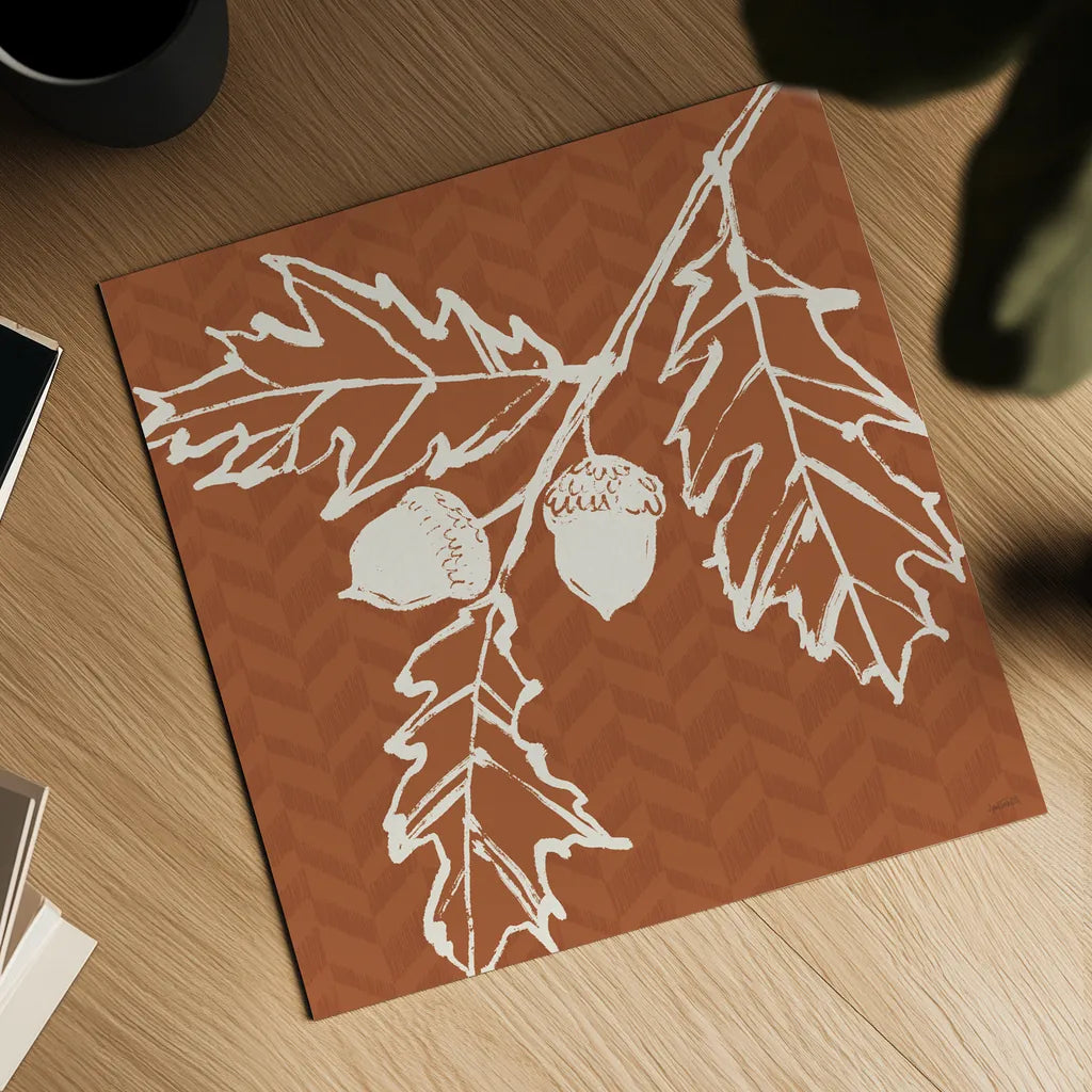 Autumn Tones V by Anne Tavoletti. Shown as a detailed flat fine art print, highlighting archival giclee quality. Available as an archival giclee rolled canvas, fine art paper, or poster print. SKU 78948a.