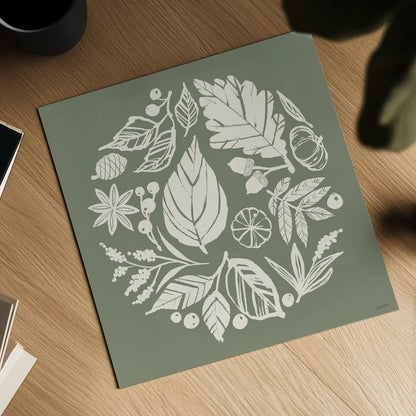 Autumn Tones X by Anne Tavoletti. Shown as a detailed flat fine art print, highlighting archival giclee quality. Available as an archival giclee rolled canvas, fine art paper, or poster print. SKU 78953a.