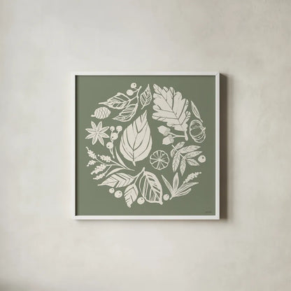 Autumn Tones X by Anne Tavoletti. Shown in a crisp white glass frame for a clean and minimalist style. Available as an archival giclee rolled canvas, fine art paper, or poster print. SKU 78953a.