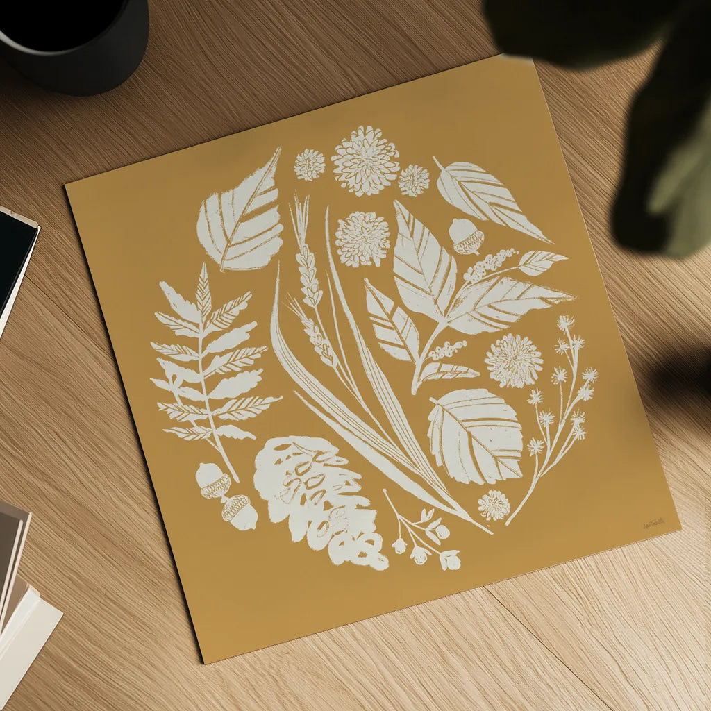 Autumn Tones XI by Anne Tavoletti. Shown as a detailed flat fine art print, highlighting archival giclee quality. Available as an archival giclee rolled canvas, fine art paper, or poster print. SKU 78954a.