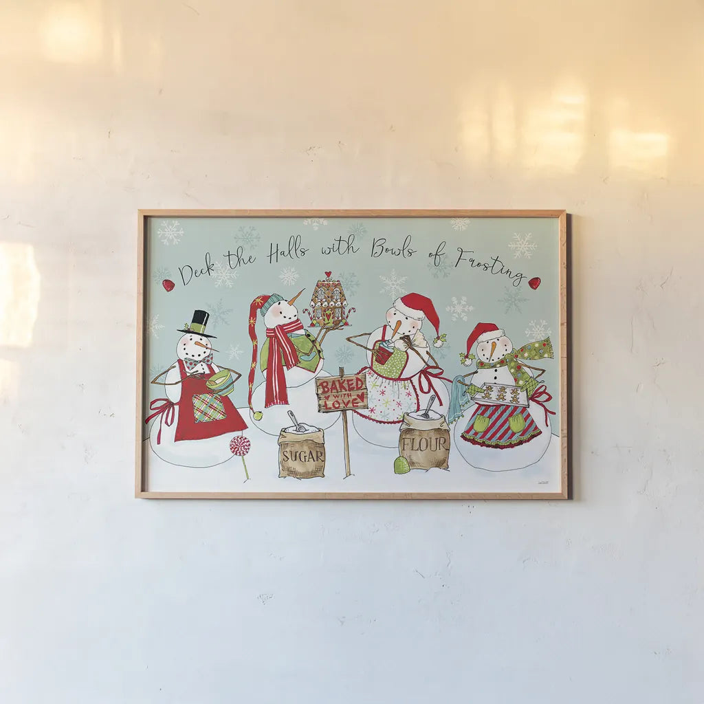 Baked with Love I by Anne Tavoletti. shown as a paper print in a natural frame. Available as a archival giclee rolled canvas, fine art paper, or poster print. SKU 46341i.