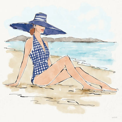 Bathing Beauties I by Anne Tavoletti. SKU 91823a. Archival Giclee Fine art print for wall decor.