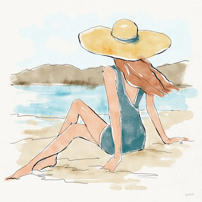 Bathing Beauties II by Anne Tavoletti. SKU 91824a. Archival Giclee Fine art print for wall decor.