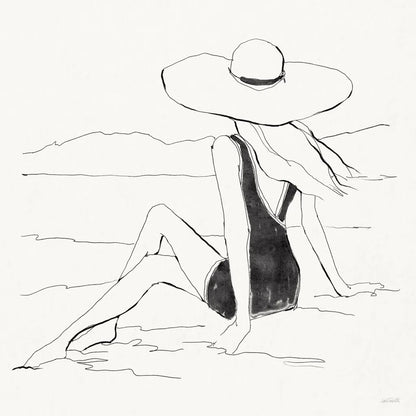 Bathing Beauties II Neutral by Anne Tavoletti. SKU 91826a. Archival Giclee Fine art print for wall decor.