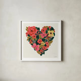 Be Mine I by Anne Tavoletti. Shown in a crisp white glass frame for a clean and minimalist style. Available as an archival giclee rolled canvas, fine art paper, or poster print. SKU 61210a.