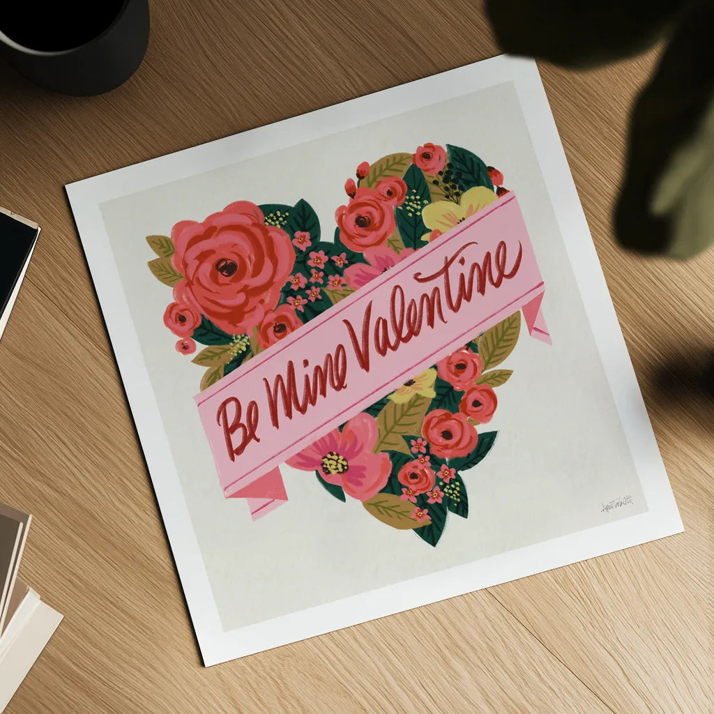 Be Mine III by Anne Tavoletti. Shown as a detailed flat fine art print, highlighting archival giclee quality. Available as an archival giclee rolled canvas, fine art paper, or poster print. SKU 61212a.