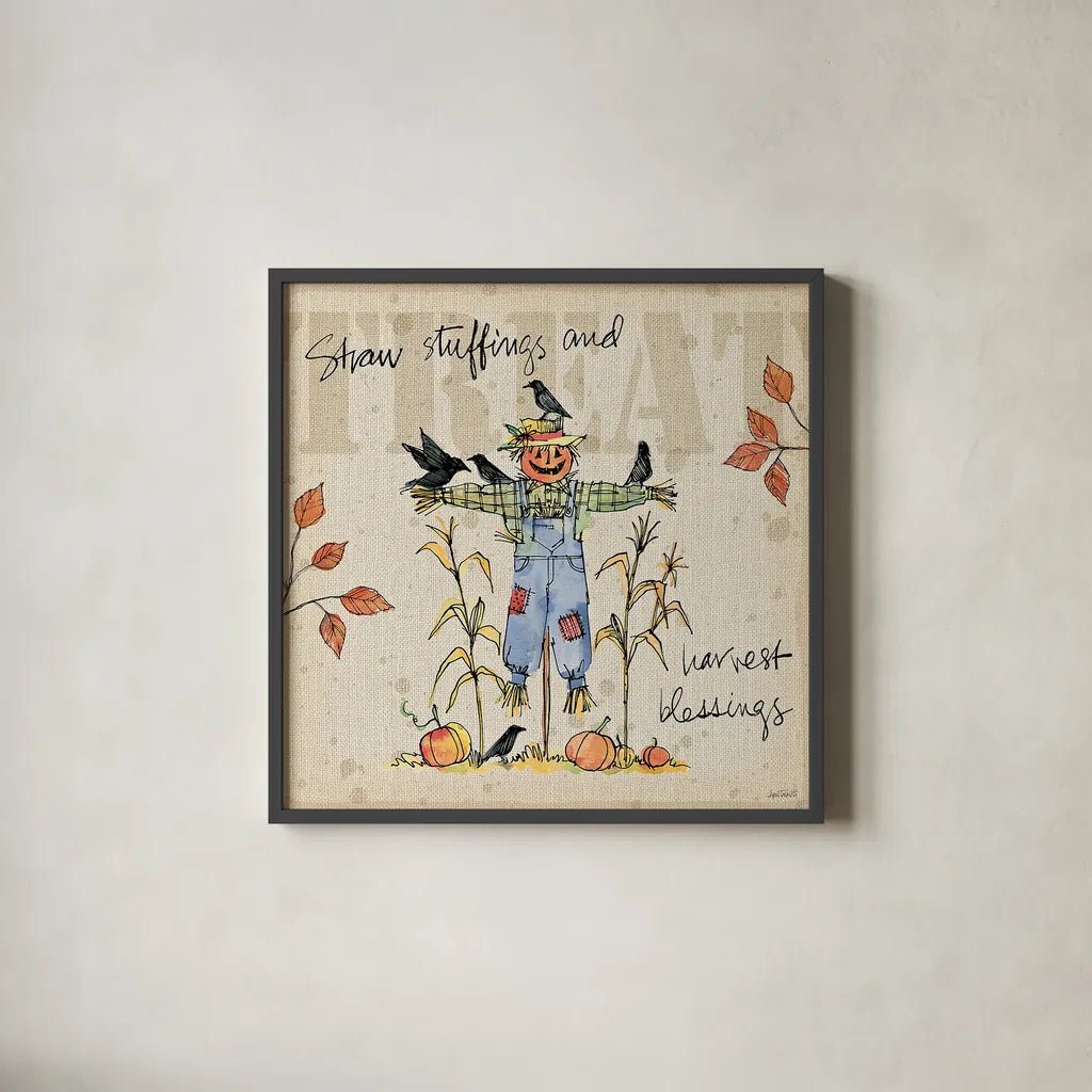 Be Thankful I by Anne Tavoletti. Shown in a sleek black glass frame for a contemporary gallery look. Available as an archival giclee rolled canvas, fine art paper, or poster print. SKU 21314a.
