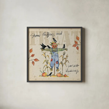 Be Thankful I by Anne Tavoletti. Shown in a sleek black glass frame for a contemporary gallery look. Available as an archival giclee rolled canvas, fine art paper, or poster print. SKU 21314a.