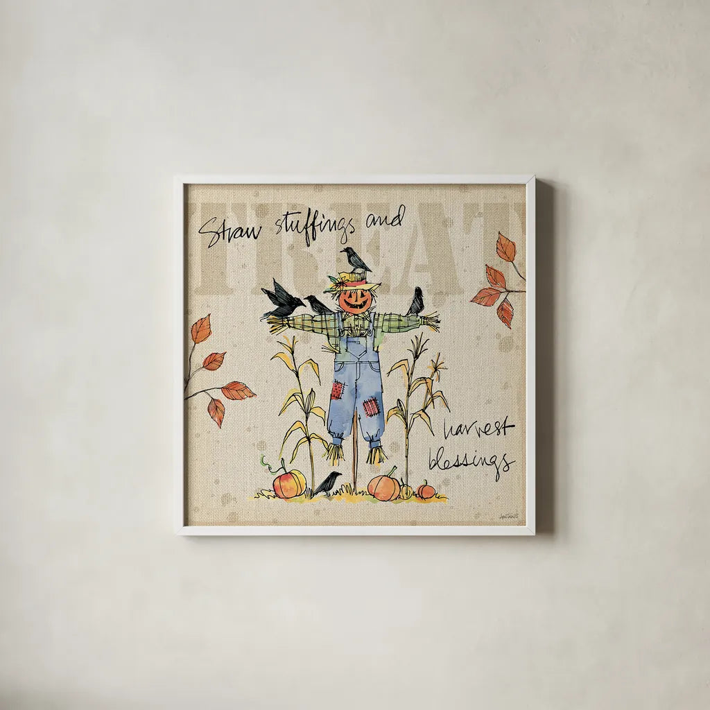 Be Thankful I by Anne Tavoletti. Shown in a crisp white glass frame for a clean and minimalist style. Available as an archival giclee rolled canvas, fine art paper, or poster print. SKU 21314a.