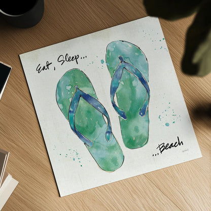 Beach Divas VIII by Anne Tavoletti. Shown as a detailed flat fine art print, highlighting archival giclee quality. Available as an archival giclee rolled canvas, fine art paper, or poster print. SKU 16359a.