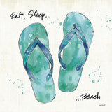 Beach Divas VIII Aqua by Anne Tavoletti. SKU 18700a. Archival Giclee Fine art print for wall decor.