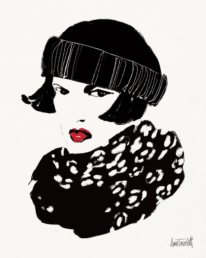 Beret and Scarf II by Anne Tavoletti