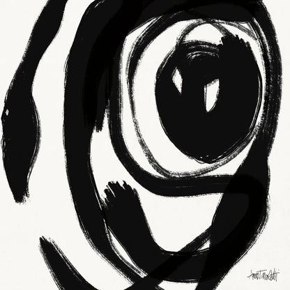 Black and White Abstract I by Anne Tavoletti. SKU 77912a. Archival Giclee Fine art print for wall decor.