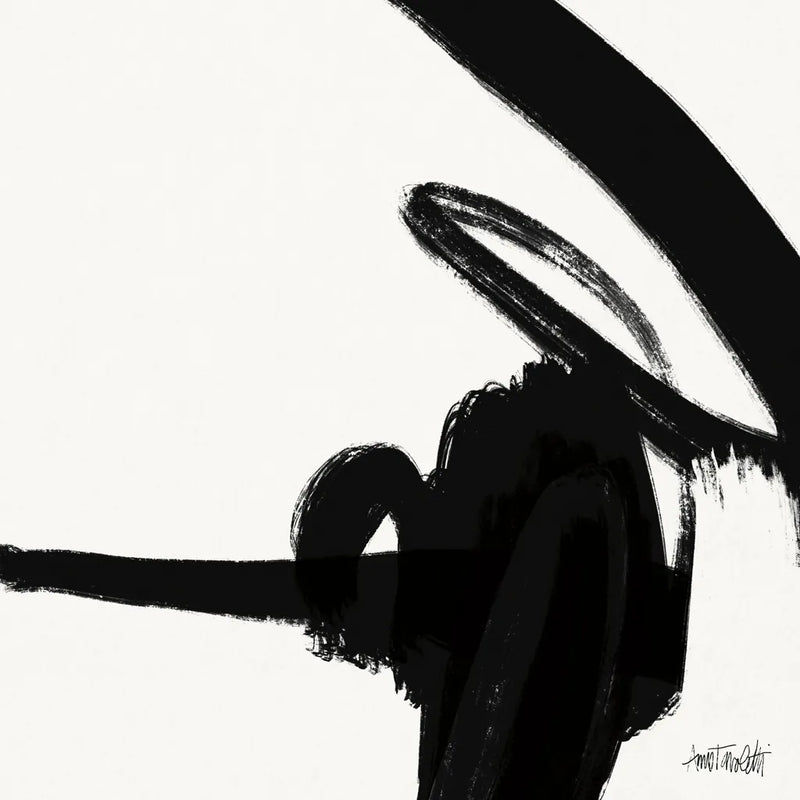 Black and White Abstract II by Anne Tavoletti. SKU 77913a. Archival Giclee Fine art print for wall decor.
