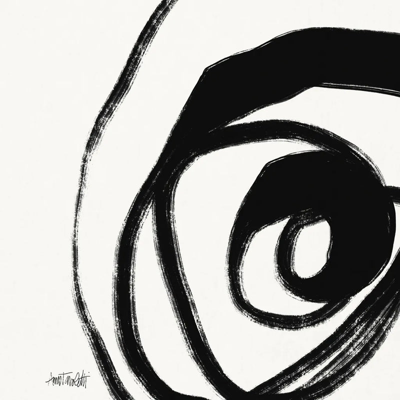 Black and White Abstract III by Anne Tavoletti. SKU 77914a. Archival Giclee Fine art print for wall decor.